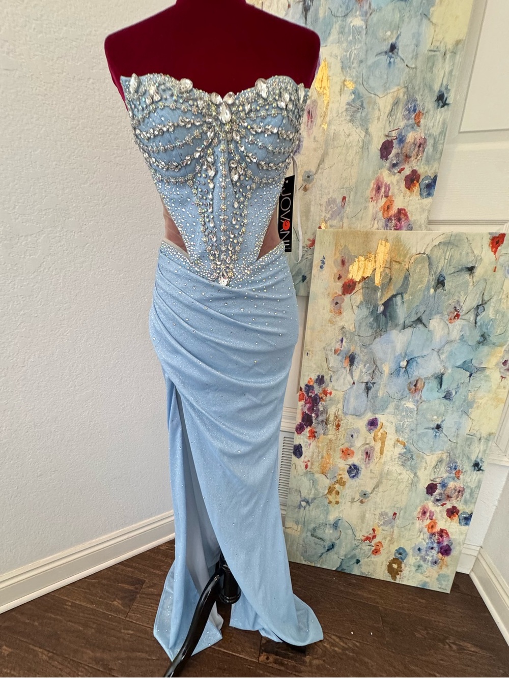 NWT Jovani Strapless Gown with Beaded Bust D5414 2026 Collection - Picture 5 of 13